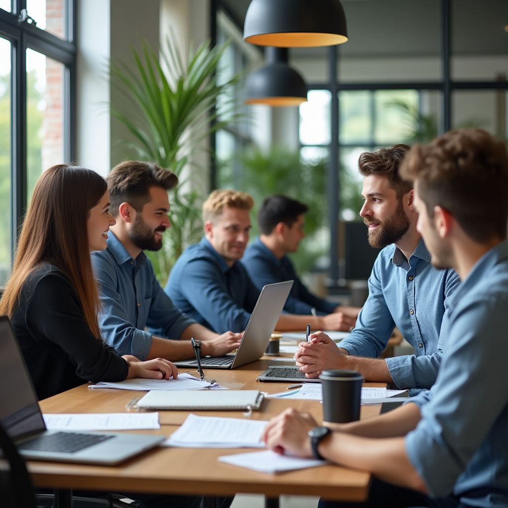 Office team collaboration